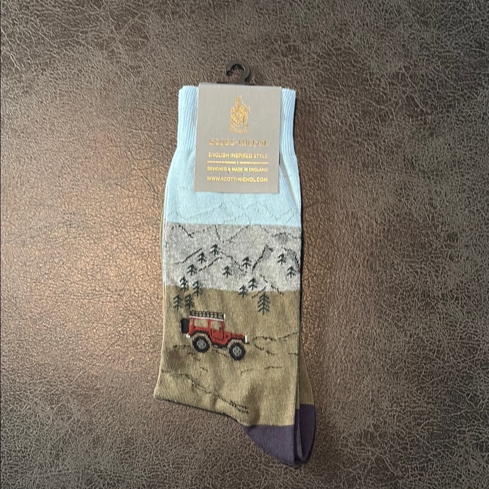 Blue and Gray Casual Socks Comfortable Everyday Wear